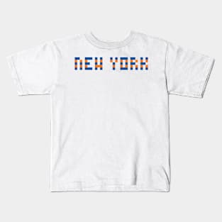 Pixel Hockey City New York I 2017 Kids T-Shirt